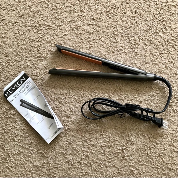 1" Revlon Salon Straight Copper Smooth Flat Iron Hair Straightener - Picture 1 of 7